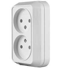 Розетка Makel Siva Ustu накладная белая (45117) - фото 3