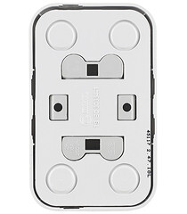 Розетка Makel Siva Ustu накладная белая (45117) - фото 4