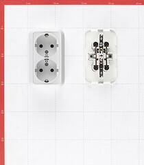 Розетка Makel Siva Ustu накладная белая (45182) - фото 2