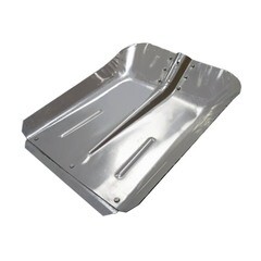 Лопата снеговая оцинкованная 355х380 мм с накладкой без черенка