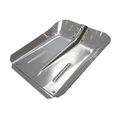 Лопата снеговая алюминиевая 355х380 мм с накладкой без черенка