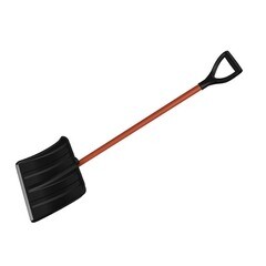 Лопата снегоуборочная Витязь 380х365 ммалюминевый черенок