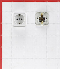 Розетка Makel Siva Ustu накладная белая (45108) - фото 4