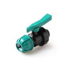 Кран шаровой ПНД ТПК-Аква компрессионный 1/2 НР(ш) х 20 мм