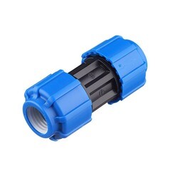 Муфта ПНД ТПК-Аква компрессионная 20х20 мм