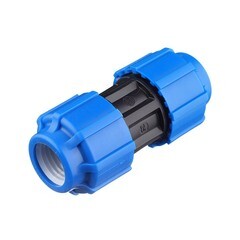 Муфта ПНД ТПК-Аква компрессионная 25х25 мм