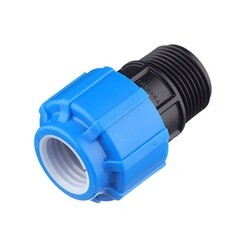 Муфта ПНД ТПК-Аква компрессионная 1 НР(ш) х 25 мм