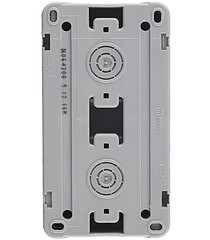 Блок выключатель и розетка Makel Siva Ustu двухклавишный накладной серый (36064208) - фото 5