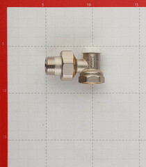 Клапан запорный угловой Tiemme 1/2 НР(ш) х 1/2 ВР(г) для радиатора (3230001) - фото 2