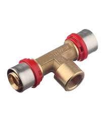 Изображение товара Тройник Tiemme 26(пресс) х 1/2 ВР(г) х 26(пресс)