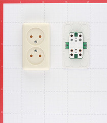 Розетка Hegel Alfa накладная слоновая кость (РА16-143-01) - фото 2