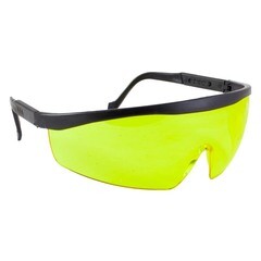 Очки защитные поликарбонат, с непрозрачными дужками, желтые, (шт.)