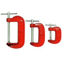 Набор струбцин G-образных 25 50 75 мм 3 предмета