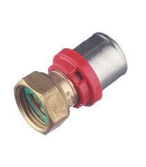 Соединитель прямой Tiemme с накидной гайкой и плоской прокладкой 20(пресс) х 1/2 ВР(г) - фото 4