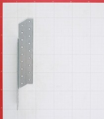 Держатель балки левый оцинкованный 250х40х40х2 мм - фото 2