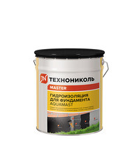 Мастика битумная для фундамента Технониколь AquaMast 18 кг