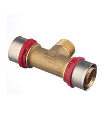 Тройник Tiemme 32(пресс) х 3/4 НР(ш) х 32(пресс) - фото 4