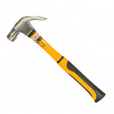 Молоток-гвоздодер Вихрь 450 гр фибергласовая ручка с магнитом (73/6/8/8)