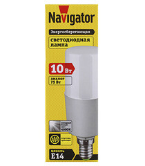 Лампа светодиодная Navigator E14 4000К 10 Вт 176-264 В трубка матовая - фото 3