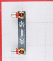 Планка монтажная Tiemme с двумя водорозетками 20(пресс) х 1/2 ВР(г) - фото 4