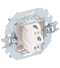 Переключатель Simon 15 одноклавишный встраиваемый слоновая кость (1591201-031) - фото 3