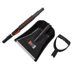 Лопата снеговая автомобильная Amigo полипропилен с алюминиевым черенком 1040х255 мм (71116) - фото 3