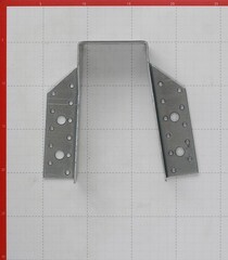 Опора бруса раскрытая оцинкованная 150х76х75х2 мм - фото 2