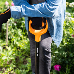 Лопата штыковая Plantic Terra стальная остроугольная садовая с металлическим черенком 800 мм (11003-01) - фото 4