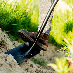 Лопата совковая Plantic Terra стальная прямоугольная с металлическим черенком 1010 мм (11007-01) - фото 4