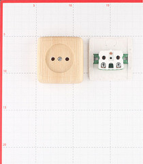 Розетка Hegel Alfa накладная сосна (РА16-103-02) - фото 4