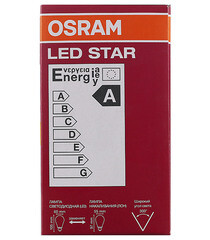 Лампа светодиодная филаментная Osram E27 2700К 5 Вт 600 Лм 220-230 В груша A60 прозрачная - фото 4