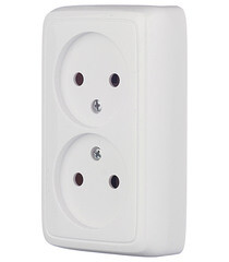 Розетка Hegel Alfa накладная белая (РА16-143) - фото 3