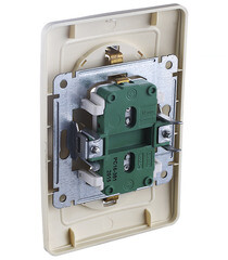 Розетка Hegel Master встраиваемая слоновая кость (РС16-381-01) - фото 2