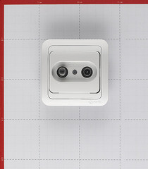 Розетка телевизионная Makel Mimoza встраиваемая белая (12098) - фото 5