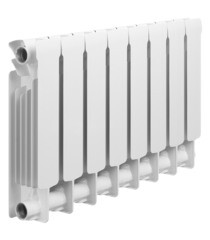 Радиатор биметаллический Rifar Base 350 мм 8 секций 1" боковое подключение белый - фото 2