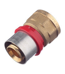 Соединитель прямой Tiemme 26(пресс) х 3/4 ВР(г) - фото 1