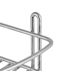 Полка для ванной ЧМЗ угловая трехъярусная 222х222х474 мм металл хром (501-006-28) - фото 5