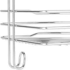 Полка для ванной ЧМЗ Стамбул угловая трехъярусная 222х222х720 мм металл хром (501-006-01) - фото 4