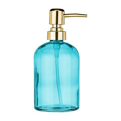 Дозатор для мыла Moroshka Bright Colors настольный стекло бирюзовый (917-308-02) - фото 5