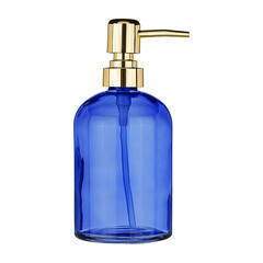 Дозатор для мыла Moroshka Bright Colors настольный стекло синий (917-308-03) - фото 4