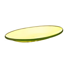 Мыльница для ванной Moroshka Bright Colors настольная стекло зеленая (917-311-01)