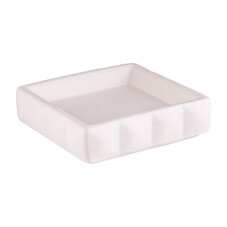 Мыльница для ванной Verran Quadratto настольная керамика белая (880-11)