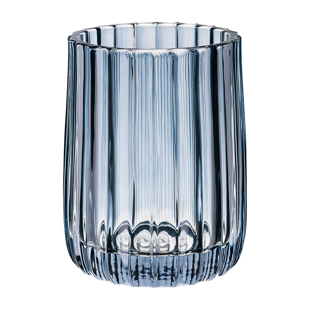 Изображение товара Стакан для ванной Moroshka Ethnic стекло синий круглый дизайн