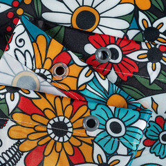 Штора для ванны Moroshka Los Muertos 1800х2000 мм полиэстер красная/синяя (T690-2) - фото 14