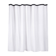 Штора для ванны Wess Outlook 2400х2000 мм полиэстер белая/черная (T685-1) - фото 1