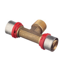 Тройник Tiemme 26(пресс) х 3/4 НР(ш) х 26(пресс) - фото 3