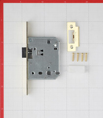 Замок врезной Palladium 170 PB для межкомнатной двери под фиксатор латунь - фото 2