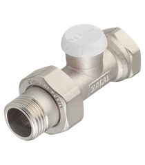 Изображение товара Клапан запорный Tiemme 1/2 НР(ш) х 1/2 ВР(г) для радиатора (3230003)