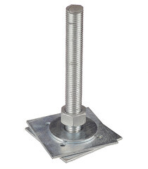 Анкер регулировочный оцинкованный М24 h200 100х100х4 мм - фото 1