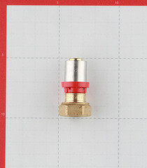 Соединитель прямой Tiemme с накидной гайкой и плоской прокладкой 16(пресс) х 1/2 ВР(г) - фото 4